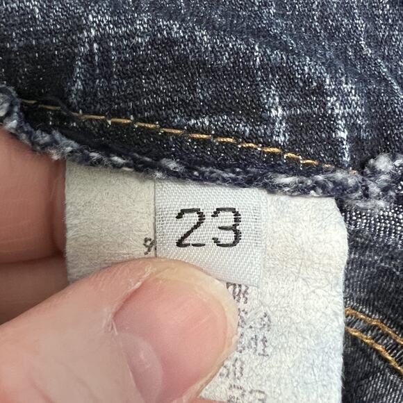 VTG 90s Y2K Paris Blues Denim Maxi Skirt Plus Size 23 3X Blue Stretch Hippie - Picture 8 of 11